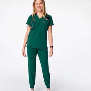 Figs Hunter Green Scrub Set Size Small